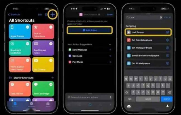 深州苹果14锁屏维修店分享iPhone14升级iOS16.4后如何创建锁屏快捷方式 