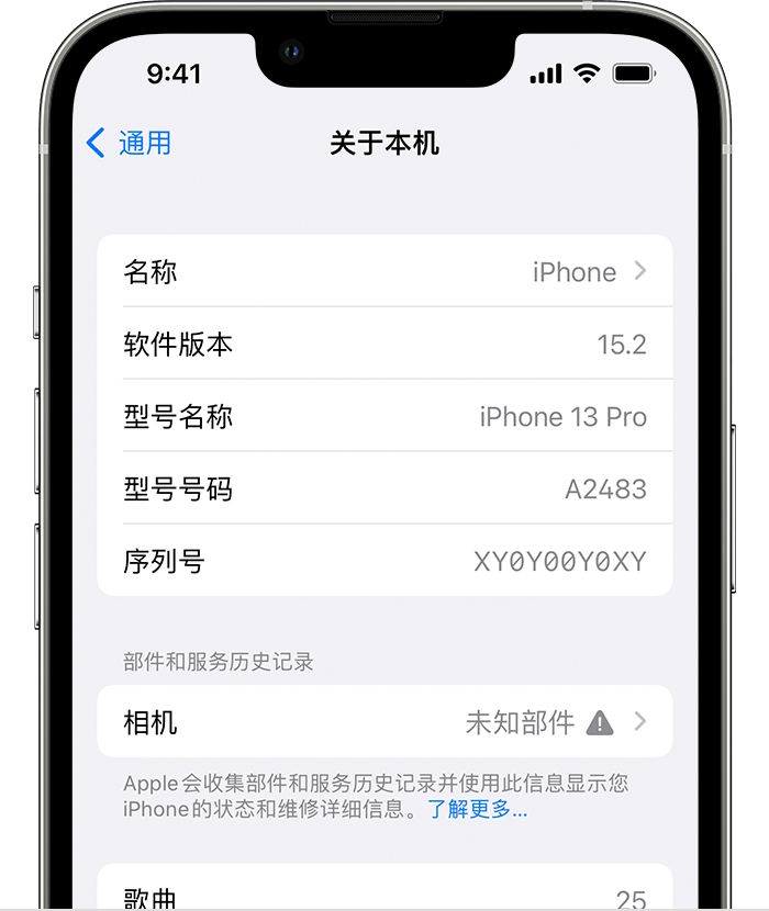 深州苹果维修分享iPhone 出现提示相机“未知部件”是什么原因？ 
