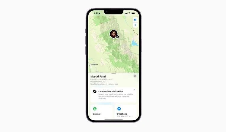 深州苹果14维修分享iPhone14系列中 FindMy功能通过卫星分享位置方法教程 